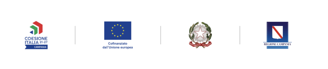 Coesione Italia 21-27 Campania - Cofinanziato dall'Unione Europea - Repubblica Italiana - Regione Campania